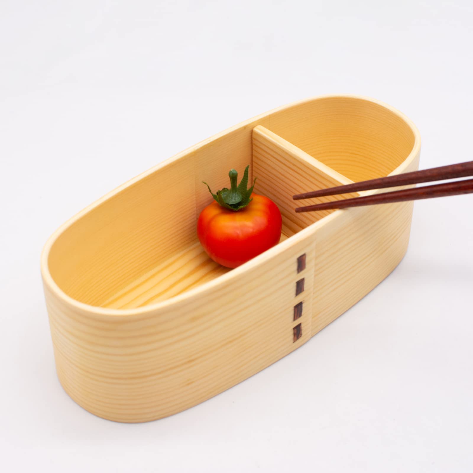 Amazon｜曲げわっぱ 弁当箱 木製 18×8cm バンド付き ランチボックス
